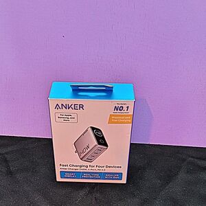 Anker Blue and White Charging Adapter
